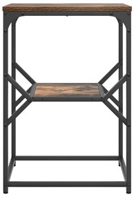vidaXL Τραπεζάκι Πλευράς Καπνιστή δρυς 41 x 40 x 60 εκ.