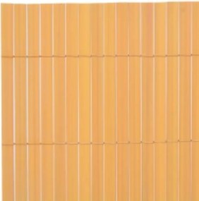 vidaXL Περίφραξη Κήπου Διπλής Όψης Κίτρινη 110 x 500 εκ.