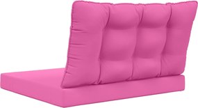 vidaXL Μαξιλάρι Καναπέ Εξωτερικού Χώρου 2 pcs Ροζ Πολυεστέρας
