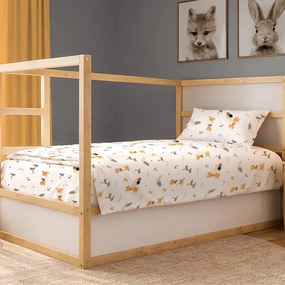 Πάπλωμα Μονό (160x240) Dimcol Giraffe 599 White - Orange
