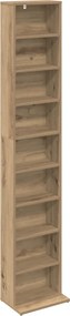 vidaXL Ντουλάπα CD Artisan Δρυς 33 x 23,5 x 175 εκ. Επεξεργασμένο Ξύλο