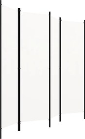 vidaXL Διαχωριστικό Δωματίου με 4 Πάνελ Λευκό 200 x 180 εκ.