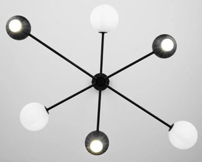 Κρεμαστό Πολύφωτο Moka 3xG9 Μαύρο με Λευκό