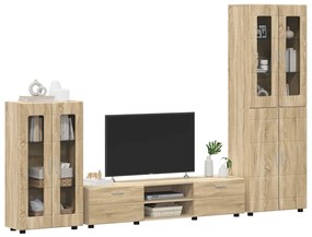 vidaXL Σετ επίπλου τηλεόρασης με συρτάρι FLORIN 3 pcs Δρύς Sonoma
