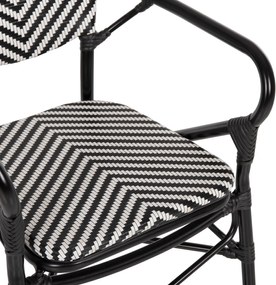 ΠΟΛΥΘΡΟΝΑ ΑΛΟΥΜΙΝΙΟΥ ΜΕ TEXTLINE ΜΑΥΡΟ-ΛΕΥΚΟ HM5928.01 56x59x94,5Yεκ.