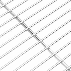 vidaXL Σχάρα ψησίματος Ασημί 60 x 40 cm Ανοξείδωτο ατσάλι
