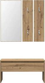 vidaXL σετ επίπλων διαδρόμου Artisan Oak Engineered Wood
