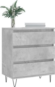 vidaXL Ντουλάπι Γκρι Σκυροδέματος 60x35x70 εκ. Επεξεργασμένο Ξύλο