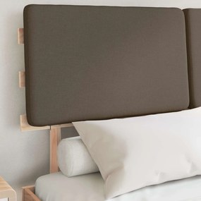 vidaXL Σκελετός Κρεβατιού με Επενδεδυμένο Κεφαλάρι Taupe 120 x 190 cm