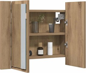 vidaXL Καθρέφτης Ντουλάπι Αρτισιανή Δρυς 60x12x45 εκ. Επεξ. Ξύλο