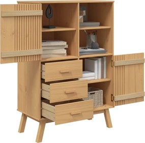 vidaXL Ντουλάπι OLDEN 85 x 43 x 125 εκ. από Μασίφ Ξύλο Πεύκου