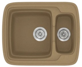 Sanitec Classic 314 Metallic Coffee Νεροχύτης