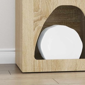 VidaXL Πλαϊνό γραφείο ELST Δρύς Sonoma 40 x 35 x 100.5 εκ