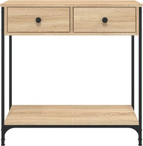 vidaXL Τραπέζι Κονσόλα Sonoma Δρυς 75x34,5x75 εκ. Επεξεργασμένο Ξύλο