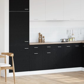 vidaXL Κάβες με Συρτάρι σε Μαύρη Δρυς, 80x46x81,5 εκ, Κατασκευασμένο από Επεξεργασμένο Ξύλο