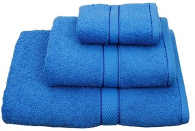 Πετσέτα Classic Μπλε Viopros Body 80x160cm 100% Βαμβάκι