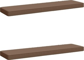 vidaXL Μαξιλάρια Πάγκου 2 Τεμαχίων VUGHT 2 pcs 100% Πολυεστέρας Taupe