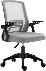 A1180B Μαυρο/Γκρι Mesh Πολ/Να Γραφειου