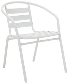 Τραπεζαρία Valor-Tade σετ 5τεμ μέταλλο σε λευκή απόχρωση