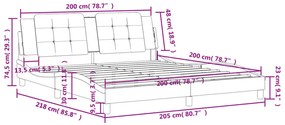 ΠΛΑΙΣΙΟ ΚΡΕΒΑΤΙΟΥ ΜΕ ΚΕΦΑΛΑΡΙ ΜΑΥΡΟ 200X200 ΕΚ. ΣΥΝΘΕΤΙΚΟ ΔΕΡΜΑ 3208205