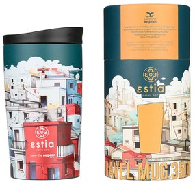 Θερμός Travel Mug 350ml Estia Home Art Save the Aegean Urban Mythos 01-25601