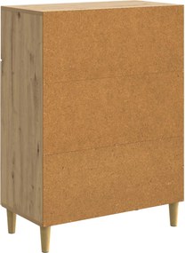 vidaXL Πλαϊνό γραφείο Artisan Δρυς 66 x 34,5 x 90 εκ