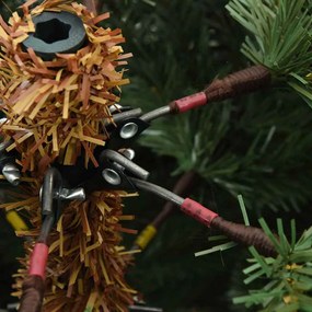 vidaXL Τεχνητό Χριστουγεννιάτικο Δέντρο με Άξονα Πράσινο 210 cm