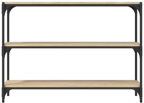 vidaXL Βιβλιοθήκη Sonoma Δρυς 100x33x70,5 εκ. Επεξεργ. Ξύλο &amp; Ατσάλι