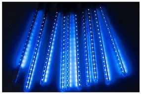 Χριστουγεννιάτικη επεκτεινόμενη LED βροχή μετεωριτών σπιράλ 8 x 47cm μπλε 6399-13 8104 OEM