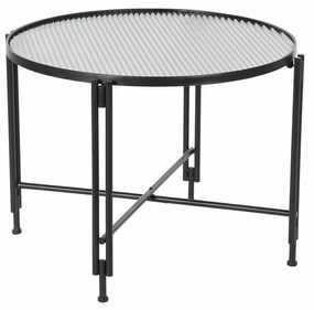 Τραπεζάκι Καφέ DKD Home Decor Μέταλλο Κρυστάλλινο 63 x 63 x 46 cm