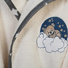 Βρεφικό Μπουρνούζι Dimcol Cloudy Bear 177 Ecru-Grey