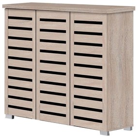 ΠΑΠΟΥΤΣΟΘΗΚΗ 114X34X100εκ. S.OAK/3 ΠΟΡΤΕΣ/4 ΡΑΦΙΑ - (114X34X100εκ.), Χρώμα: SONOMA OAK - ZITA PLUS