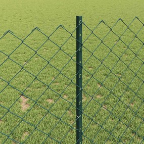 vidaXL Περίφραξη αλυσίδας για εξωτερικούς χώρους με πάσα 25 x 1 m