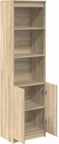 vidaXL Ντουλάπι Sonoma δρυς 50x35x180 εκ. από Επεξεργασμένο Ξύλο