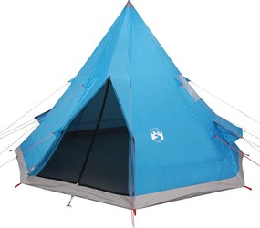 vidaXL Σκηνή Κάμπινγκ Tipi 4 Ατόμων Αδιάβροχη Μπλε