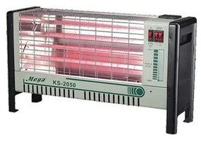 Θερμάστρα Νερού Δαπέδου Quartz 2000W Μαύρο Mega KS2050 Aca -KS2050-Μαύρο KS2050