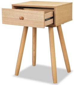 vidaXL Κομοδίνα 2 τεμ. Καφέ 40 x 30 x 61 εκ. από Μασίφ Ξύλο Πεύκου