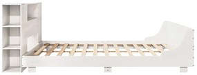 vidaXL Σκελετός Κρεβ. Χωρίς Στρώμα Λευκό 180x200 εκ Μασίφ Πεύκο