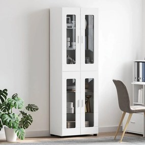 vidaXL Highboard FLORIN Λευκό 60 x 35 x 182 εκ. Επεξεργασμένο ξύλο