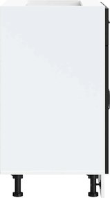 vidaXL ντουλάπι βάσης κουζίνας Kalmar Μαύρο από Επεξεργασμένο Ξύλο