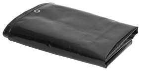 vidaXL Μουσαμάς Μαύρος 650 γρ./μ.² 5 x 6 μ.