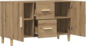 vidaXL Σκευοθήκη Δρυς τεχνίτης 100x36x60 cm Κατασκευασμένο ξύλο