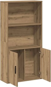 vidaXL Βιβλιοθήκη Αρτισιανή Δρυς 60x24x120 εκ. Επεξ. Ξύλο