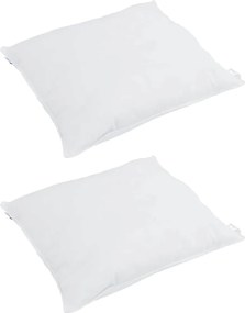 vidaXL Σετ Παπλωμάτων με μαξιλάρι 3 pcs Λευκό Φτέρος
