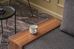 Πολυθρόνα Ανθρακί Δεξιά FLY 75x100x80