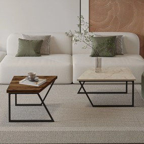 Coffee Table Set Verona P0024623 - Travertine, Rustic Walnut Travertine
Rustic Walnut