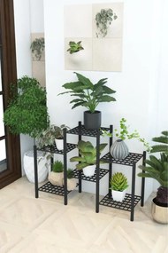 Stewehome Μεταλλική διακοσμητική βάση γλαστρών με 5 ράφια και ύψος