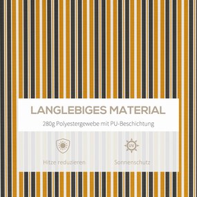 Αντηλιακός Αντηλιακός Τέντας 3,5m x 2,5m Κίτρινο + Γκρι