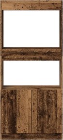 vidaXL Ντουλάπι Όψη Παλαιού Ξύλου 63x33x140 εκ. Επεξεργασμένο Ξύλο