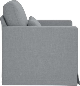 vidaXL Καναπές Ανοιχτό γκρι 78 x 78 x 80 εκ. ύφασμα